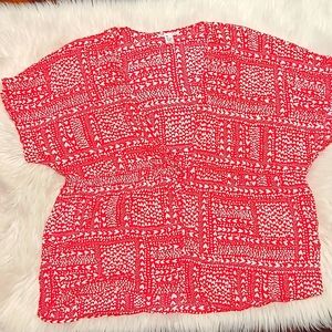 Victoria Secret Red White Heart Coverup